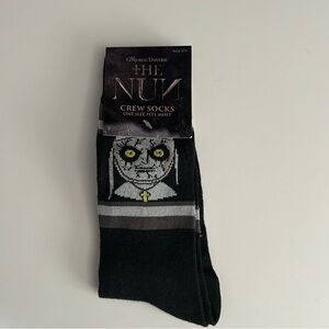 ⭐ The Conjuring Universe The Nun Black Crew Socks OSFM